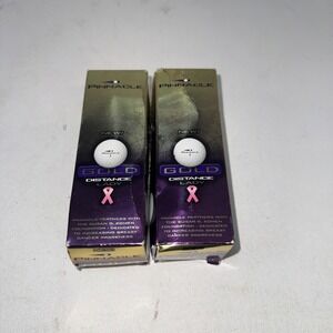 Pinnacle Golf Ball Gold Distance Lady Lots 2 Packs of 3 Cancer Awareness